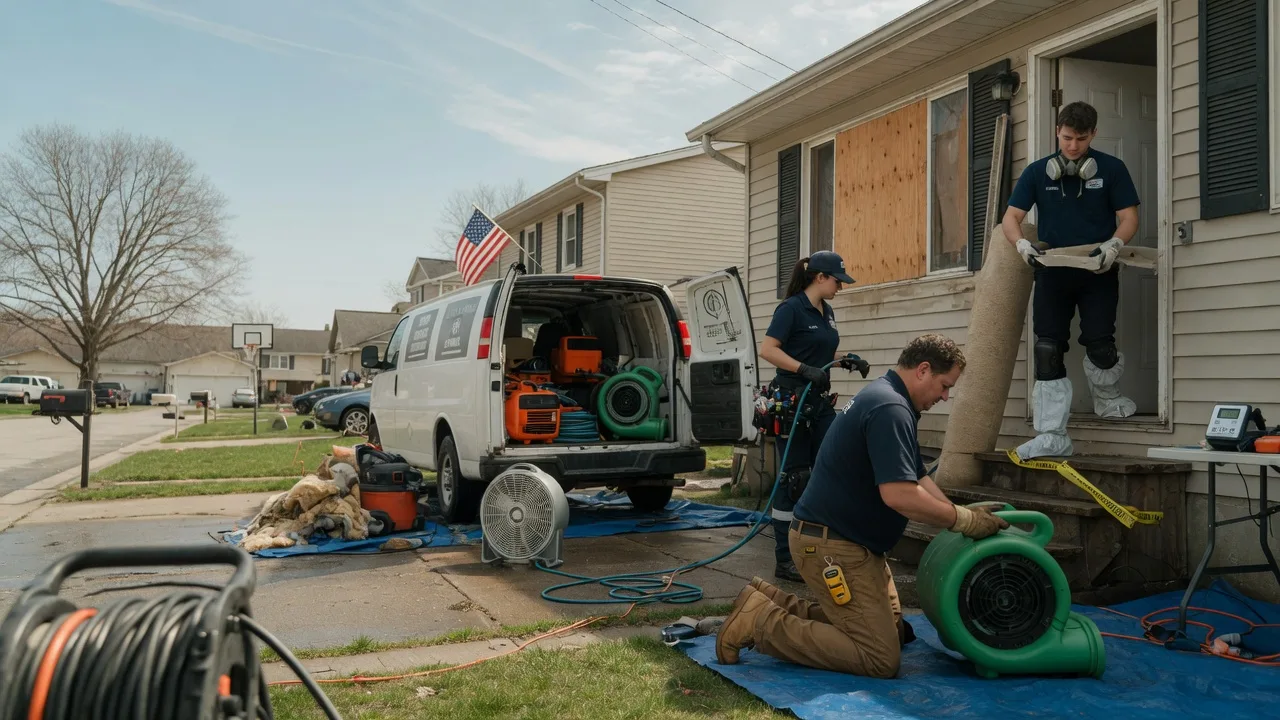 Water Damage Restoration in West Salem, IL near me